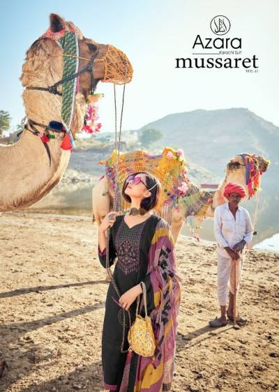 Mussaret vol 17 By Azara Pure Cotton Salwar Suit Wholesaler